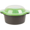 Progressive International Mini Microwave Steamer, Gray – Fast and Easy Vegeta...