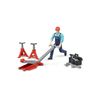 Bruder bworld Man with Repair Shop Accessories