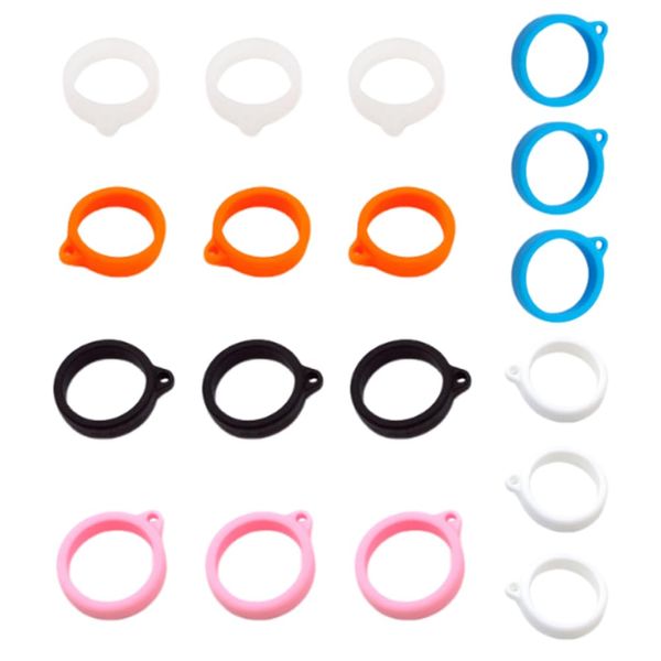 AKSIQIOL 18 Pcs Adjustable Lanyard Rubber Rings, Versatile & Pen Holder Necklace, Neck Holder Rings for Teachers, Office, Sports, Shopping, Durable Lanyard Pen Holder Accessories
