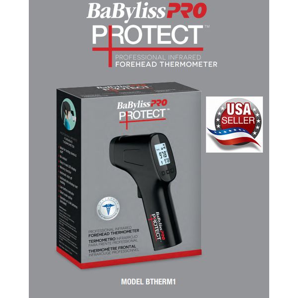 BABYLISS Pro Infrared Forehead THERMOMETER Digital LCD Non-Contact Temperature 