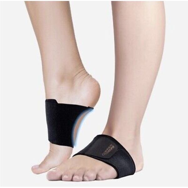 Copperfit Health+ Black Basic Foot Compression Sleeve 1 Box 2 Count