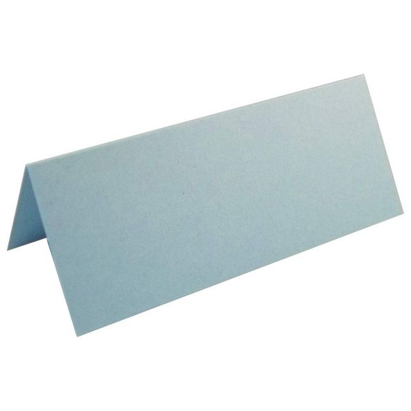 100 x Light Blue Blank Wedding Table Name Place Cards