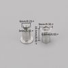 Unxuey 100PCS M4 Rivet Nuts Aluminium Alloy Knurled Flat Head Rivnuts Threaded Insert Rivet Nut