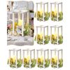 16 Pcs Lantern Wedding Centerpieces Includes 8 Rustic Wooden Wedding Lantern ...