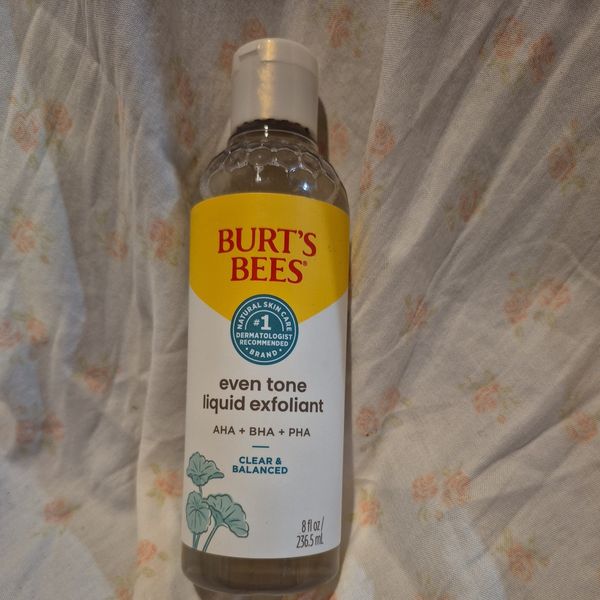 Burt's Bees Even Tone Liquid Exfoliant 8oz AHA+BHA+PHA Clear & Balanced 8 fl oz