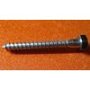 Zinc Hex Head Lag Screw 9/16 Hex Size 3/8 Thread x 3.0" Length, 50 pcs