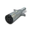 TORQUE 7 Pin Round Trailer Connector Wiring Harness Socket Plug with Spring Guard Metal (TR15730)