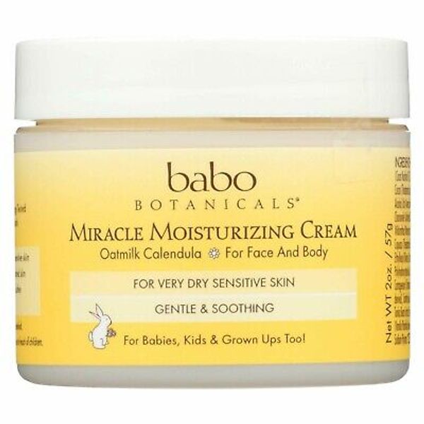 Babo Botanicals Miracle Cream Moisturizing Oatmilk 2 Oz