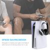FYOUNG Headset Holder for PS5, Hook Hanger for PS5 Headphone Stand - Black (White)