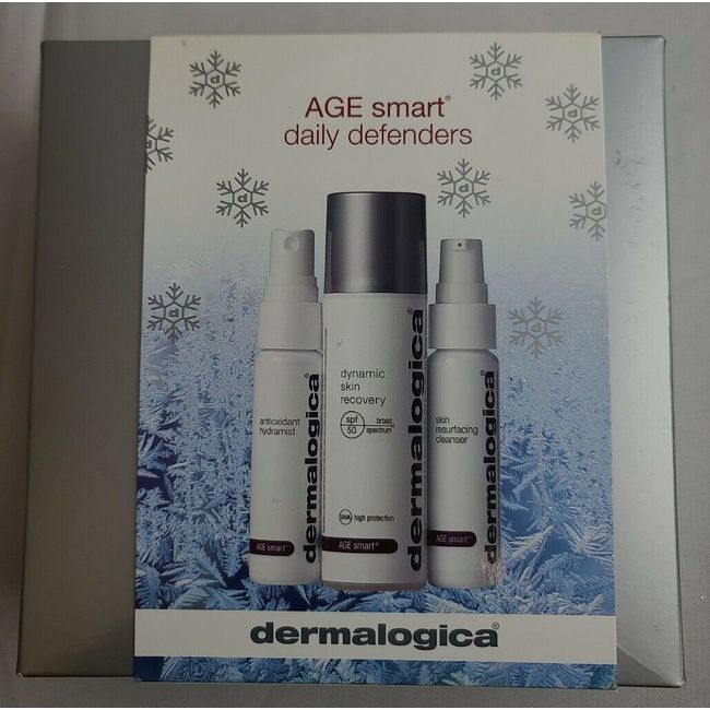 New 3 Pc DERMALOGICA AGE Smart Daily Defenders Set