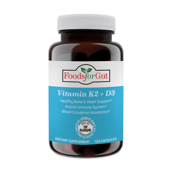 Vitamin K2 (MK7) D3 & BioPerine® Black Pepper Extract | 120 Capsules