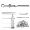 Muzata 60 Pack 1/8" Cable Railing Hardware Kit Hand Swage Threaded Stud Tensi...
