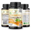 120 Turmeric Curcumin 95% BioPerine Black Pepper Pills Extra Strength #1 Tumeric