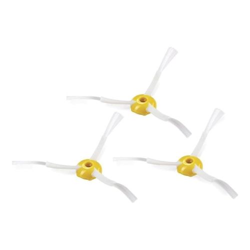 INF 3 Pack Side Brushes for iRobot Roomba 500/600/700 Series, Replacement Parts Accessories, ABS and Nylon Side Brushes, White, 284979