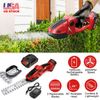 24V Cordless Handheld Grass Shear, Hedge Trimmer with 90° Cutting Angle & 2 Replaceable Blades