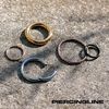 PIERCINGLINE Titanium Segment Ring Clicker, Piercing for Nose, Septum, Ear, Helix or Tragus, Titanium