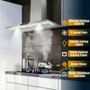 30" Kitchen Wall Mount Range Hood 450CFM Stainless Steel Touch Control 3 Speed