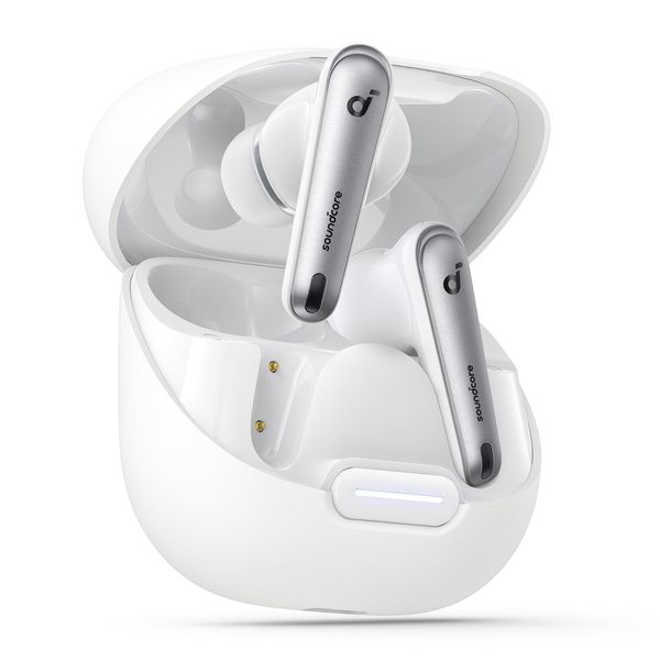 Anker Soundcore Liberty 4 NC Fully Wireless Earbuds, Bluetooth 5.3, Ultra Noise Canceling 3.0, Wireless Charging, Multi-Point Connection, Ambient Sound Mode, Up To 50 Hours of Music Playback, White