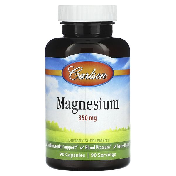 Magnesium, 350 mg, 90 Capsules