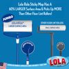 Lola Rola Sticky Mop Refills | Traps Dirt, Dust, and Hair | Pet Hair Remover & Cleaner | Giant Adhesive Roller | 30 Large Adhesive Floor & Carpet Cleaner Roller Mop Perforated Sheets | 1 Pack