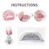 2 Sets 5 Nail Practice Bases Kit, 1 Manicure Clay, 2 Nail Files, Display Brackets