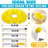 Removable and Washable Microfiber Ceiling and Fan Duster New Yellow