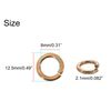 NACX M8 Copper Split Lock Spring Washer, Spring Lock Washer Elastic Gasket for Screws Bolts Nuts, 20Pcs