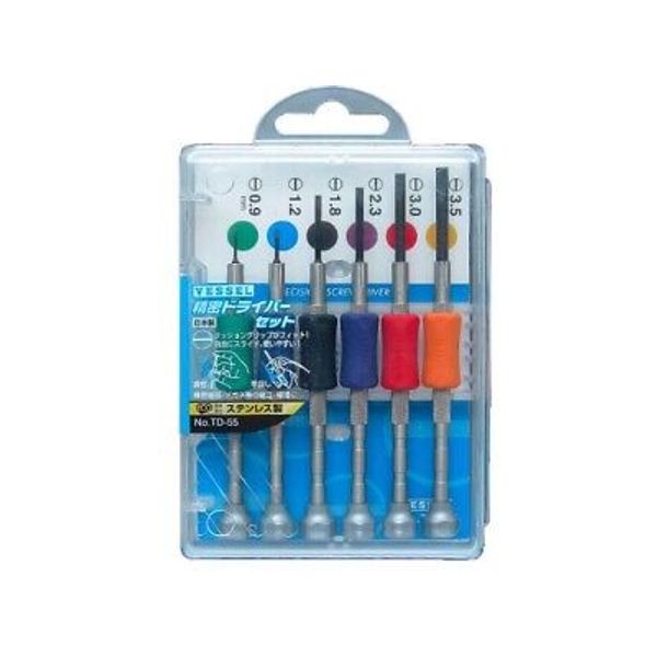 Vessel Precision Screwdriver TD-58  JIS  6 Piece Kit