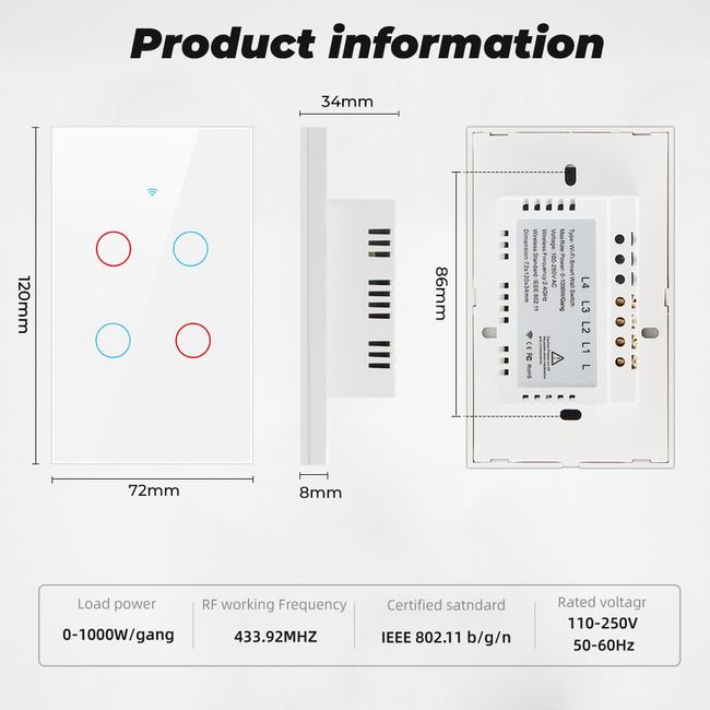 Smart life Alexa Google Home Hygrometer Thermometer Detector Backlight –  SMATRUL