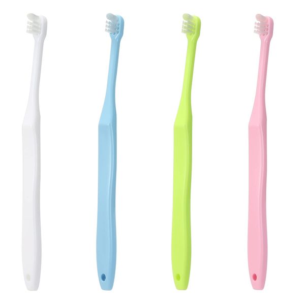 4 Pieces Tuft Toothbrush Tiny Small Head End Tuft Toothbrush, Orthodontic Soft Trim Wisdom Toothbrush Single Compact Interdental Interspace Brush
