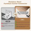 10 Pack Stainless Steel Corner Brackets with Screws, Angle Corner Brackets NEW