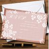 Rustic Blush Lace Personalised RSVP Cards