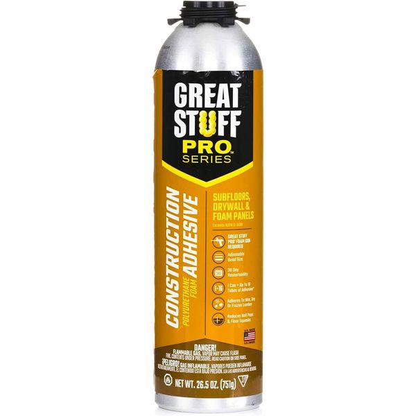 Great Stuff 343087 Construction Adhesive - 1 Each 26.5 Oz.
