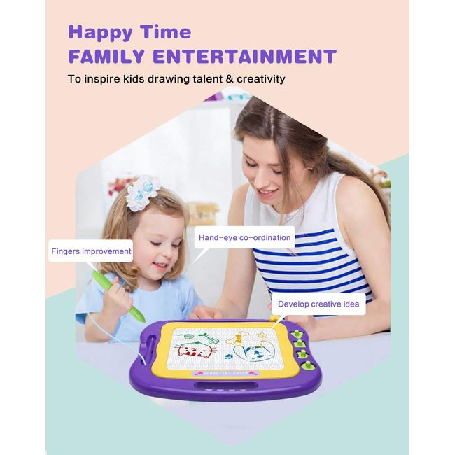 Magnetic Drawing Board for Kids Toddler, Large Doodle Board