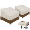 2 PCS Covers Deep  Patio Chair Seat Lounge Covers 600D Waterproof Outdoor