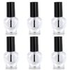 TRIXES 6x Empty Heart Shaped Nail Varnish Bottles