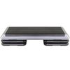 The Step (Made in USA Original Aerobic Platform for Total Body Fitness – Health Club 4 Risers Grey