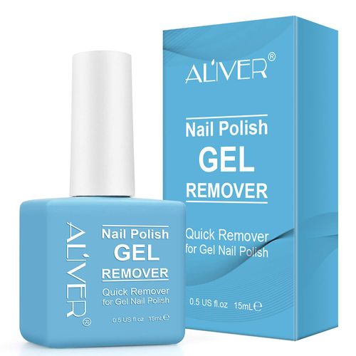IWUEHB Gel Nail Polish Remover - Professional Easily & Quickly Remove Gel Nail Polish Soak-Off Gel Polish - Peel Off In 3-6 Minutes - 15ml, BLUE, 60 g (Pack of 1)