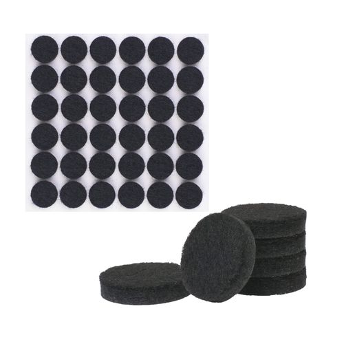 VABNEER 108pcs Felt Pads, 15mm Black Self-adhesive Furniture Pads for Hardwood Floors, Premium Furniture Felt Pads 5mm thick, Felt Glides for Furniture Feet (Round, 15mm)
