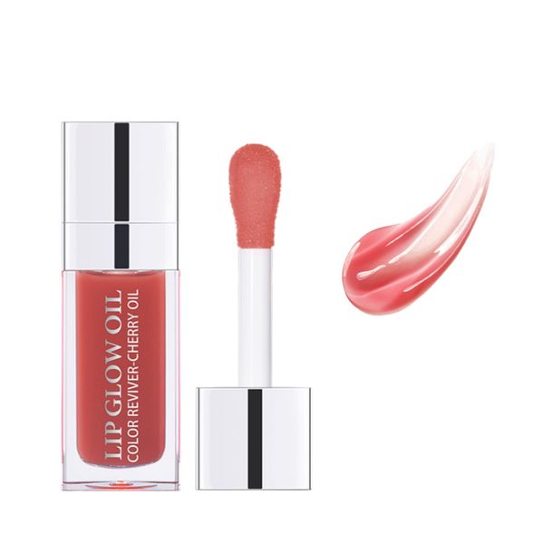 Hydrating Lip Glow Oil Long Lasting Plumping Lip Gloss,Lip Care Transparent Toot Lip Oil, Long Lasting Nourishing Lip Glow Oil,Sexy Plump Lip Tinted(#12 Rosewood)