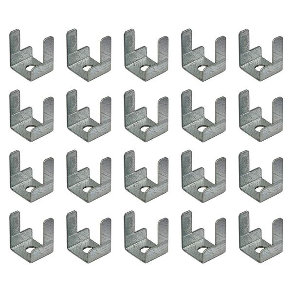 Mini Trunking Fire Rated Steel Cable Clips Electrical Cable Management Solution 19x15x22.5mm - Pack of 20