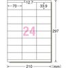 A-One 31565 Label Seal, Hide Base Type, 24 Sides, 12 Sheets