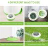 Automatic Dog Treat Dispenser with Button, Dog Button Feeder with Dual Power Sup