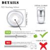 Sterling Silver Charm Stopper for Pandora Bracelets (Silver-4pcs)