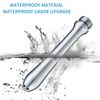 JIELUO Shower Douche Enema Kit, 7 Holes Deep Cleaning System, Silver