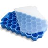 Ice Cube Trays For Freezer With Lid-37 Grid Silicone For Small Ice Cube Reusable