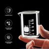 Beekeg 5 Stück Messbecher Klein 5ml+10ml+25ml+50ml+100ml Sets für Labor-Messbecher