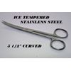 BEARD MUSTACHE ICE TEMPERED CURVED 5.5" Scissors Shear Scissor Shears*NEW