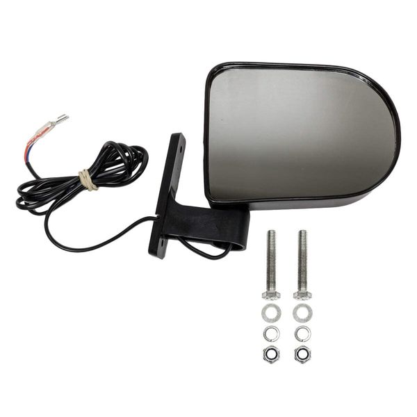 Universal Golf Cart Mirrors LED Turn Signal Indicators Lights Side Mirror Set