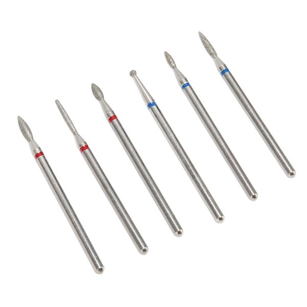 Nail Drill Bits, Cuticle Bit For Nail Drill 6pcs Cuticle Remover Bit Cuticle Nail Drill Bit Cuticle Cleaner Nail Gel Polish Remover Tool For Cuticle Remover Manicure Pedicure